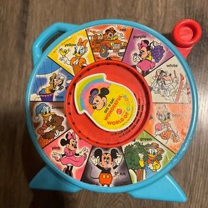 Vintage 80’s Disney Mattel See n Say Toy Wonderful World of Color